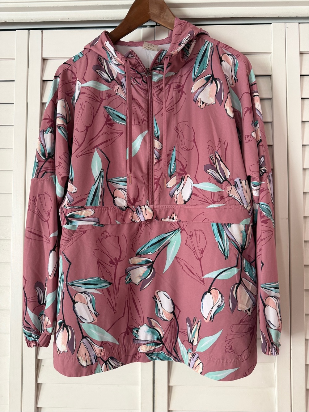 Calia by Carrie Underwood Women's Anywhere Printed Pullover Jacket - Size M